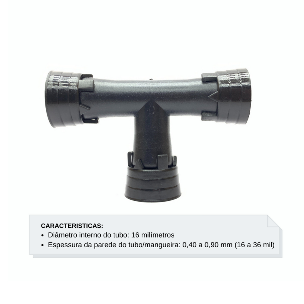 Te 16mm com Anel 6 Pontas (16 a 36 mil)