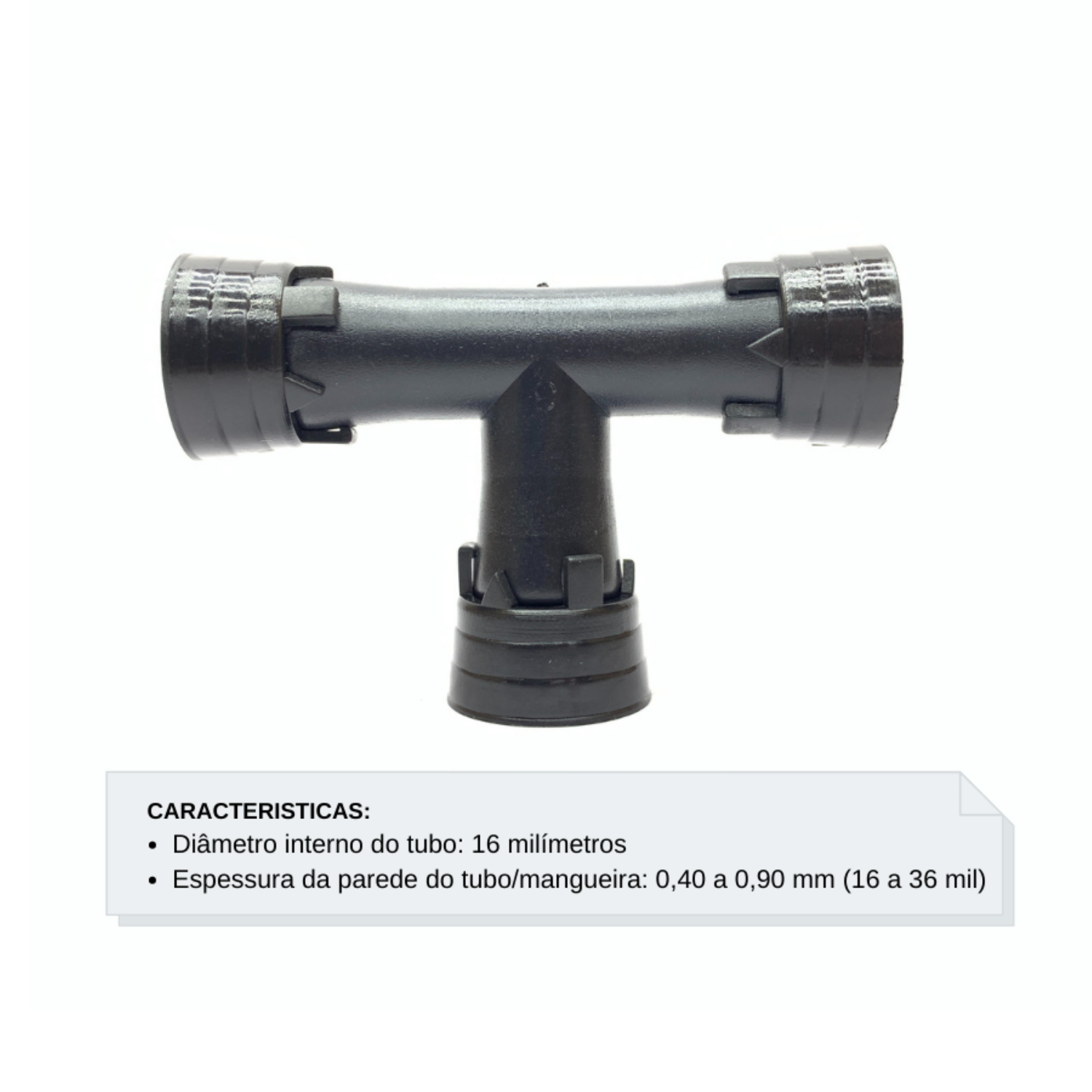 Te 16mm com Anel 6 Pontas (16 a 36 mil)