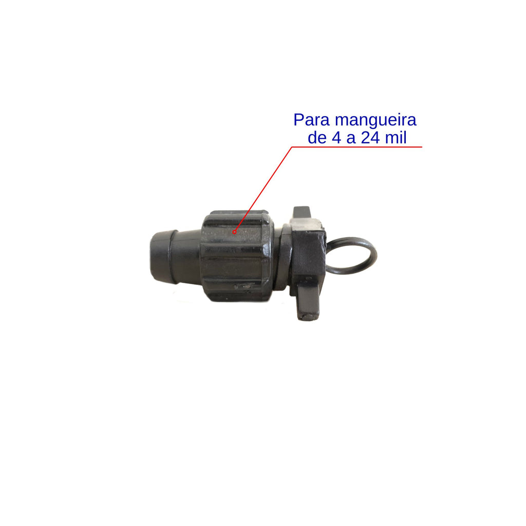 Conector Inicial com Rosca 3/4'' + Final de linha 16mm