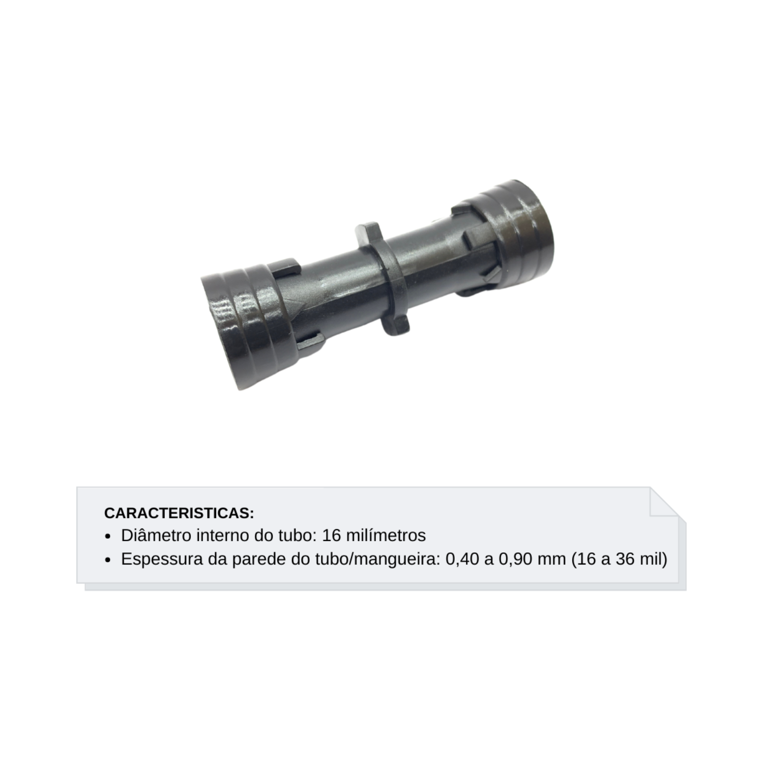 União 16mm com Anel 6 Pontas (16 a 36 mil)