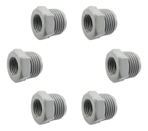 Bucha redução 1/2" Macho x 1/4" Fêmea p/ Irrigação