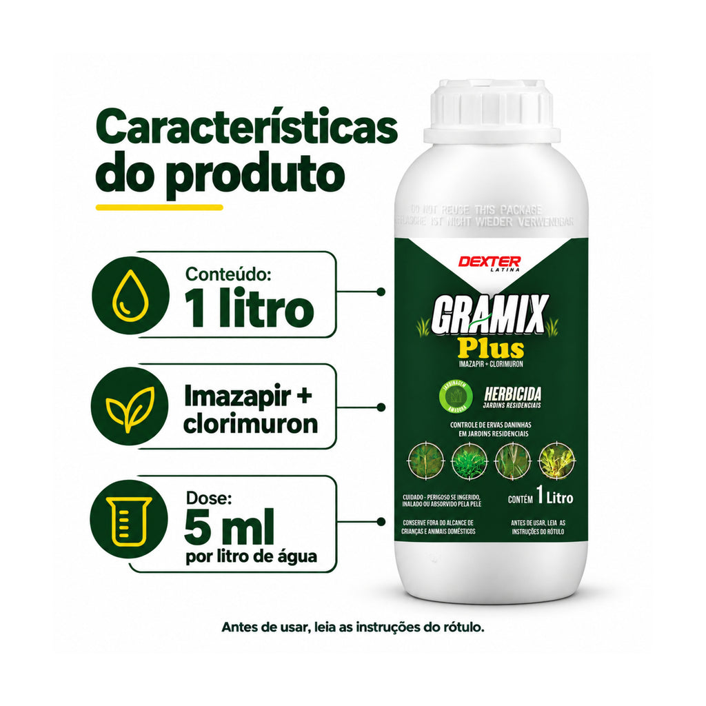 Gramix Plus Herbicida Seletivo 1 Litro