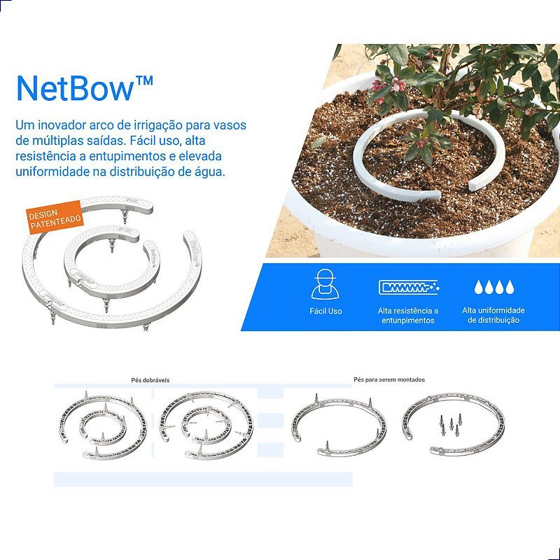 Arco Gotejador Netafim Netbow 25cm 8 Saídas - Zanagro