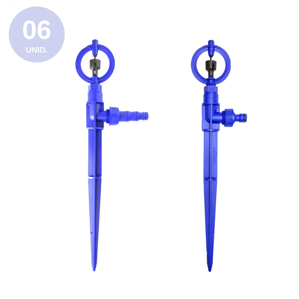 Aspersor Horta Fácil Agrojet para Baixa Pressão - 06 unid. - Zanagro