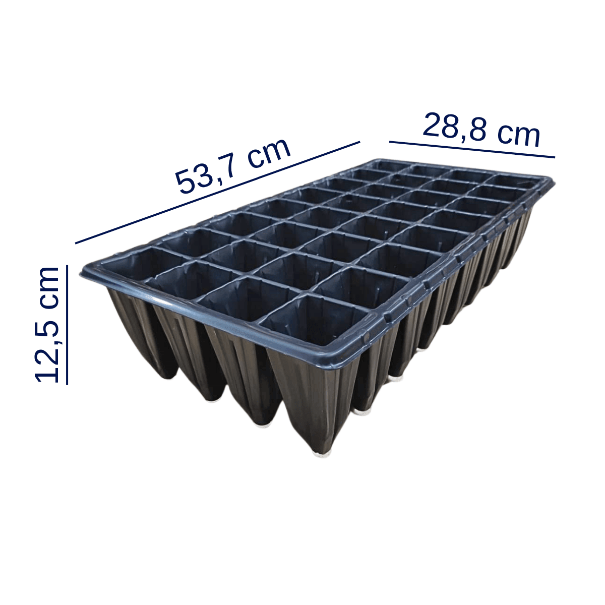 Bandeja 32 Células Quadrada com Aba Nutriplan 230ml - 50 unid - Zanagro