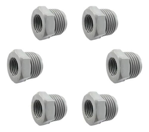 Bucha redução 1/2" Macho x 1/4" Fêmea p/ Irrigação - Zanagro