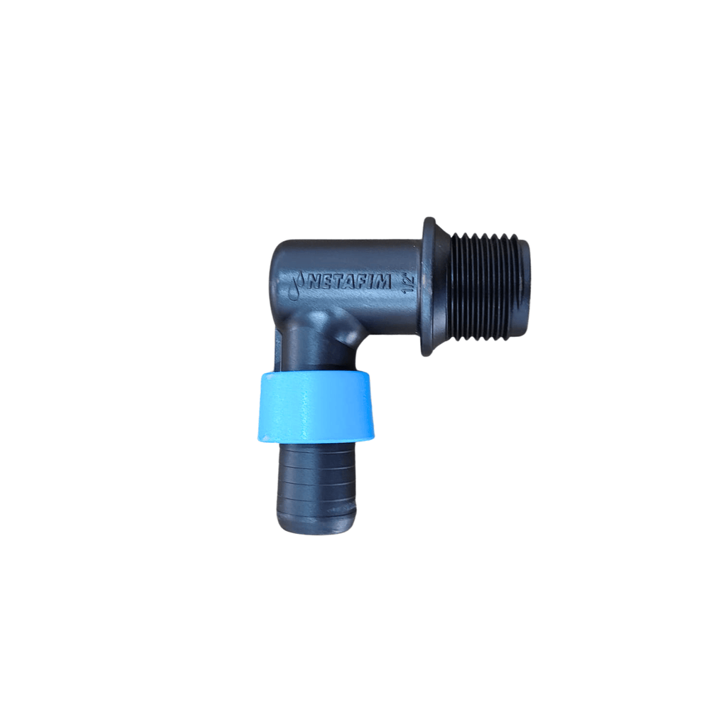 Conector Cotovelo Anel Azul 16mm x 1/2" para Flexnet - Zanagro