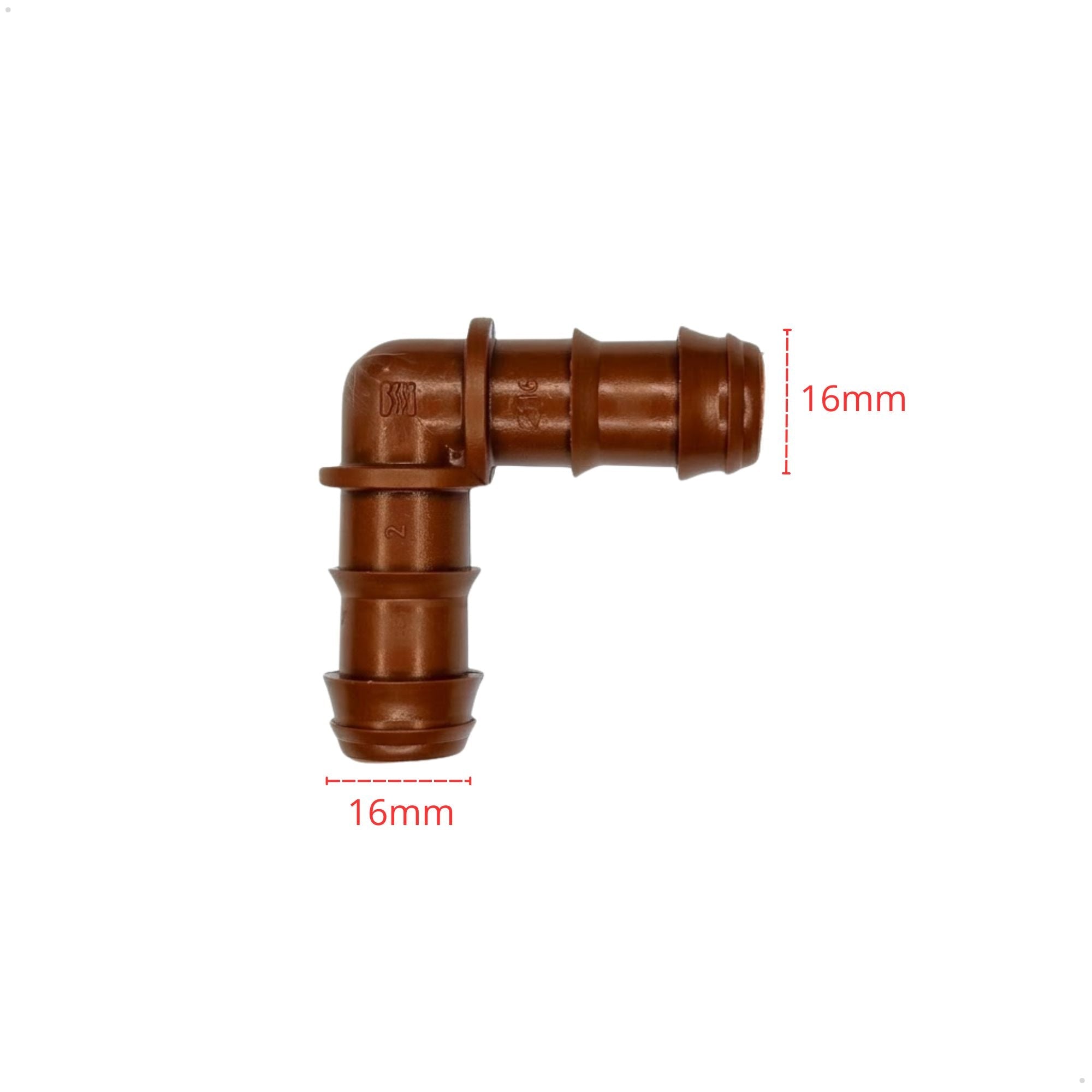 Conector Cotovelo Dentado 16mm Azud Fit Plus - 10 unid. - Zanagro