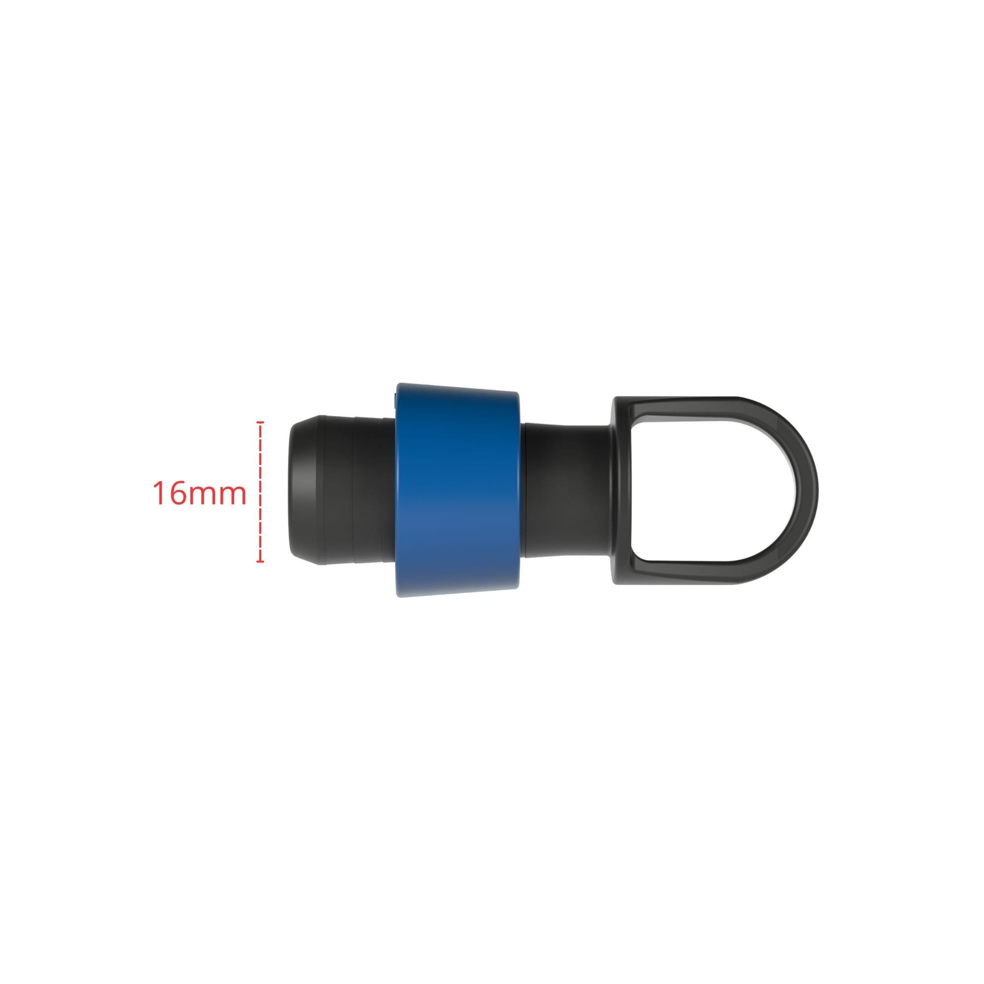 Conector Final 16mm com Anel Azul Netafim - 25 unid. - Zanagro