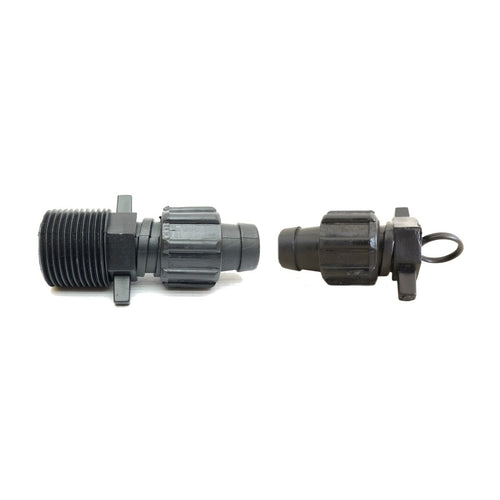 Conector Inicial com Rosca 3/4'' + Final de linha 16mm - Zanagro