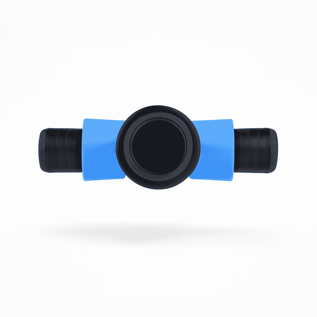 Conector Tê Anel Azul 16mm x 1/2" para Flexnet - 100 unid. - Zanagro