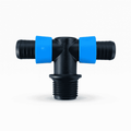 Conector Tê Anel Azul 16mm x 1/2" para Flexnet - 50 unid. - Zanagro