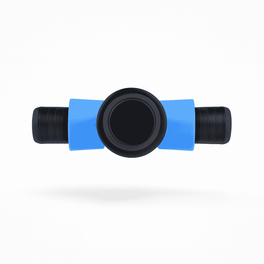 Conector Tê Anel Azul 16mm x 1/2" para Flexnet - 50 unid. - Zanagro