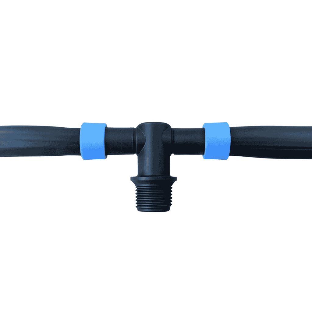 Conector Tê Anel Azul 16mm x 1/2" para Flexnet - 50 unid. - Zanagro