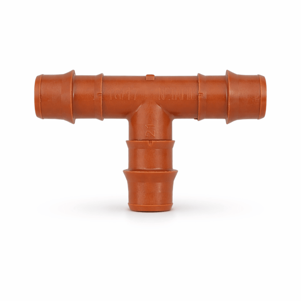 Conector Tê Dentado 16/17mm Netafim - 10 unid - Zanagro