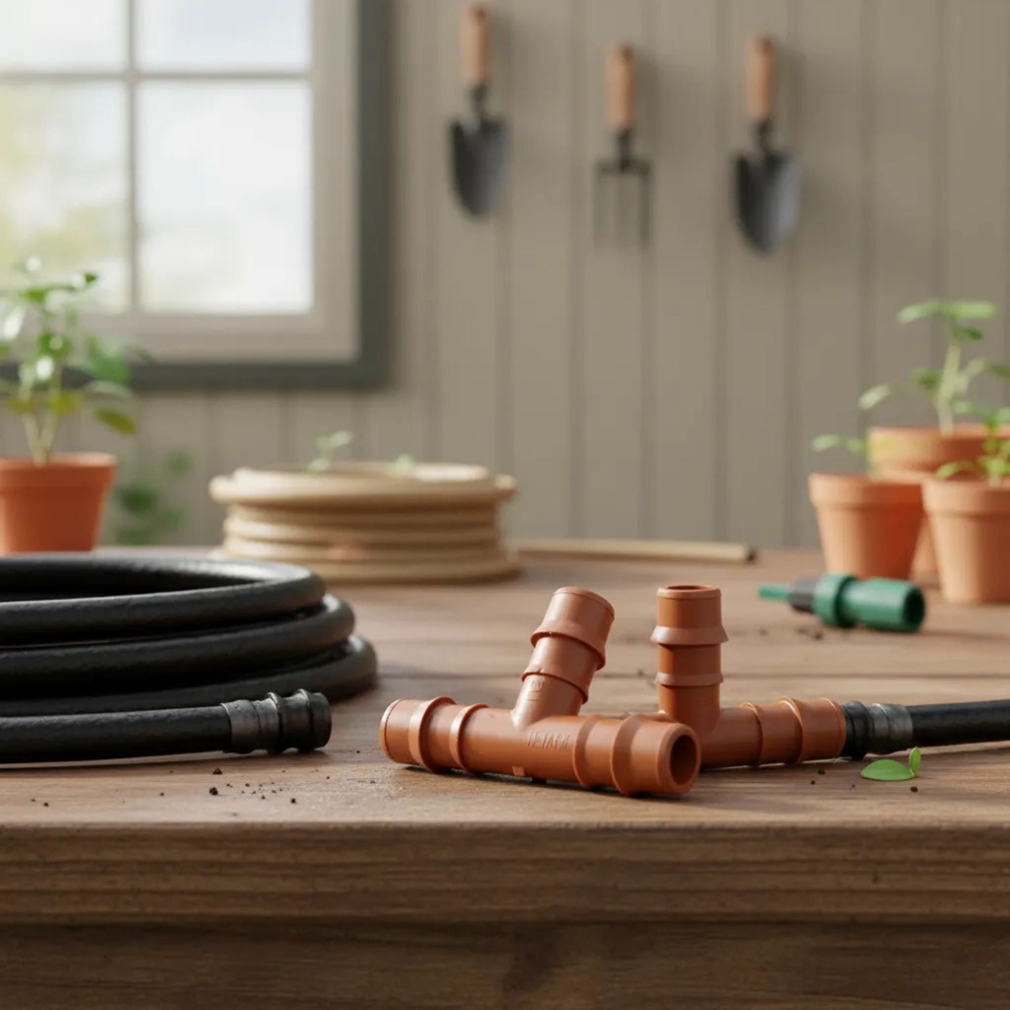 Conector Tê Dentado 16/17mm Netafim - 10 unid. - Zanagro