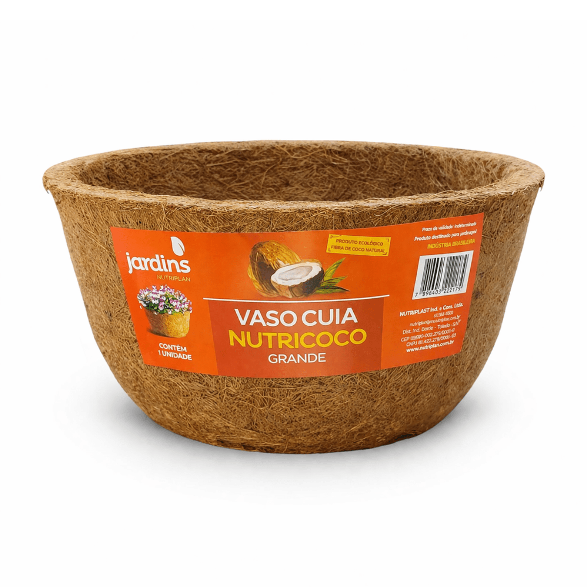 Cuia Fibra de Coco Nutriplan Grande - Zanagro