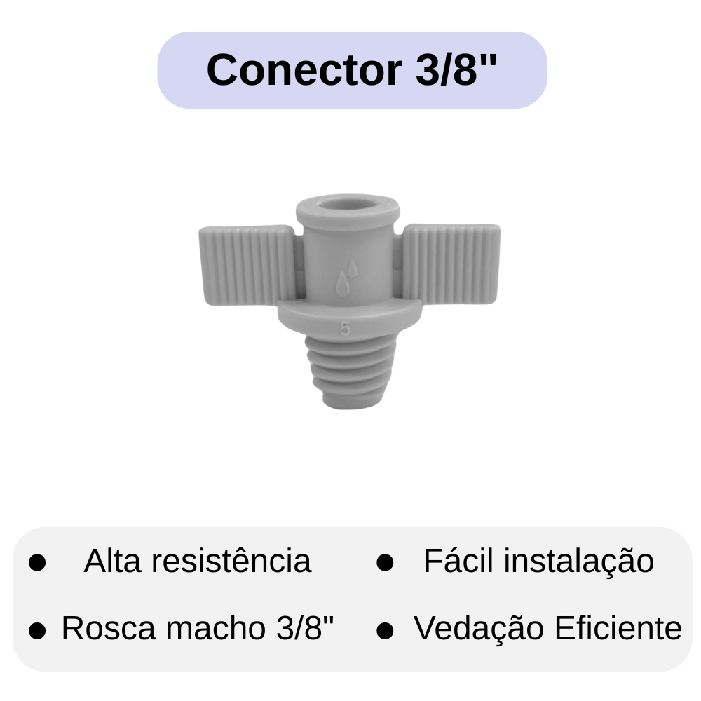 Kit Spinnet + Válvula Anti-drenante + Conector 3/8" + Tê