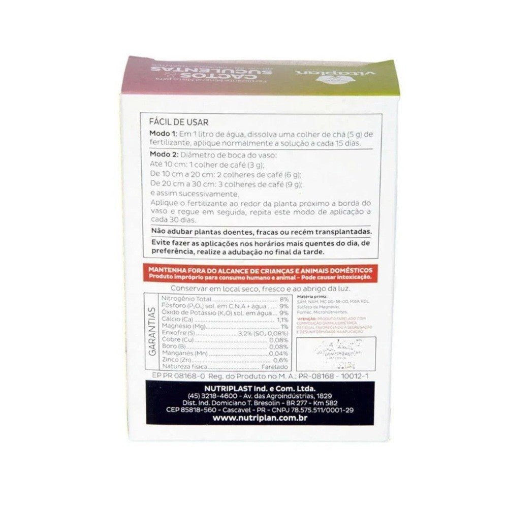 Fertilizante Cactos e Suculentas 150g - Vitaplan - Zanagro