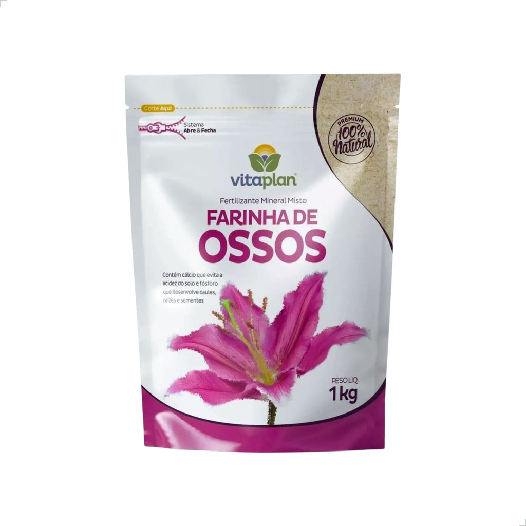 Fertilizante Farinha de Osso 1 kg Pouch - Zanagro