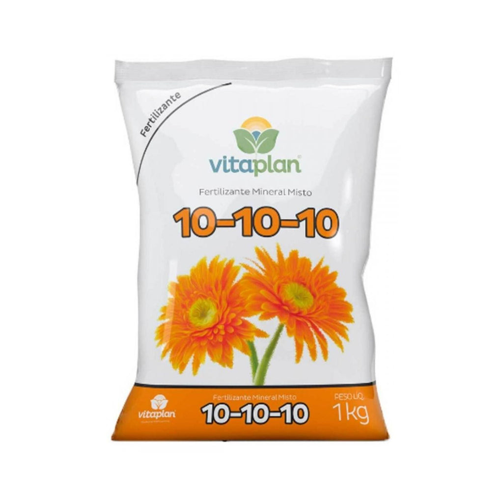 Fertilizante Mineral NPK 10 - 10 - 10 1kg - Vitaplan - Zanagro