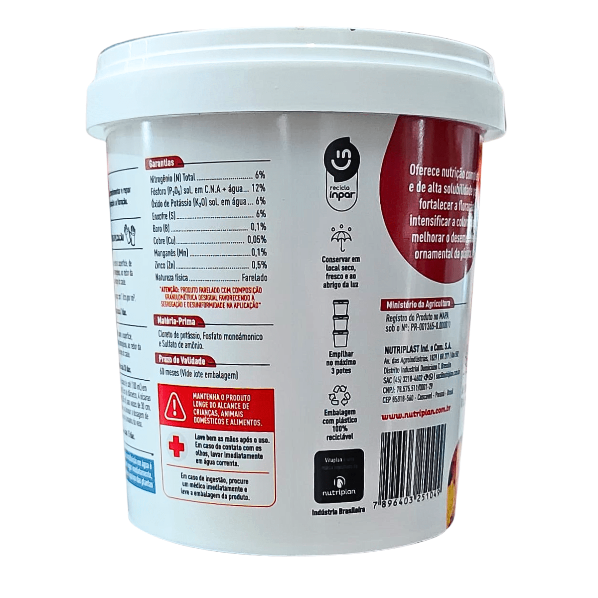 Fertilizante Premium para Flores NutriFlores Vitaplan 420g - Zanagro