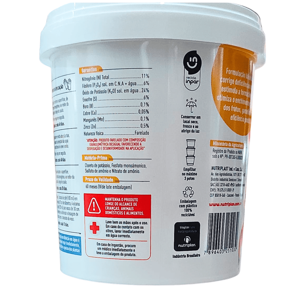 Fertilizante Premium para Frutas Nutrifrutas Vitaplan 420g - Zanagro