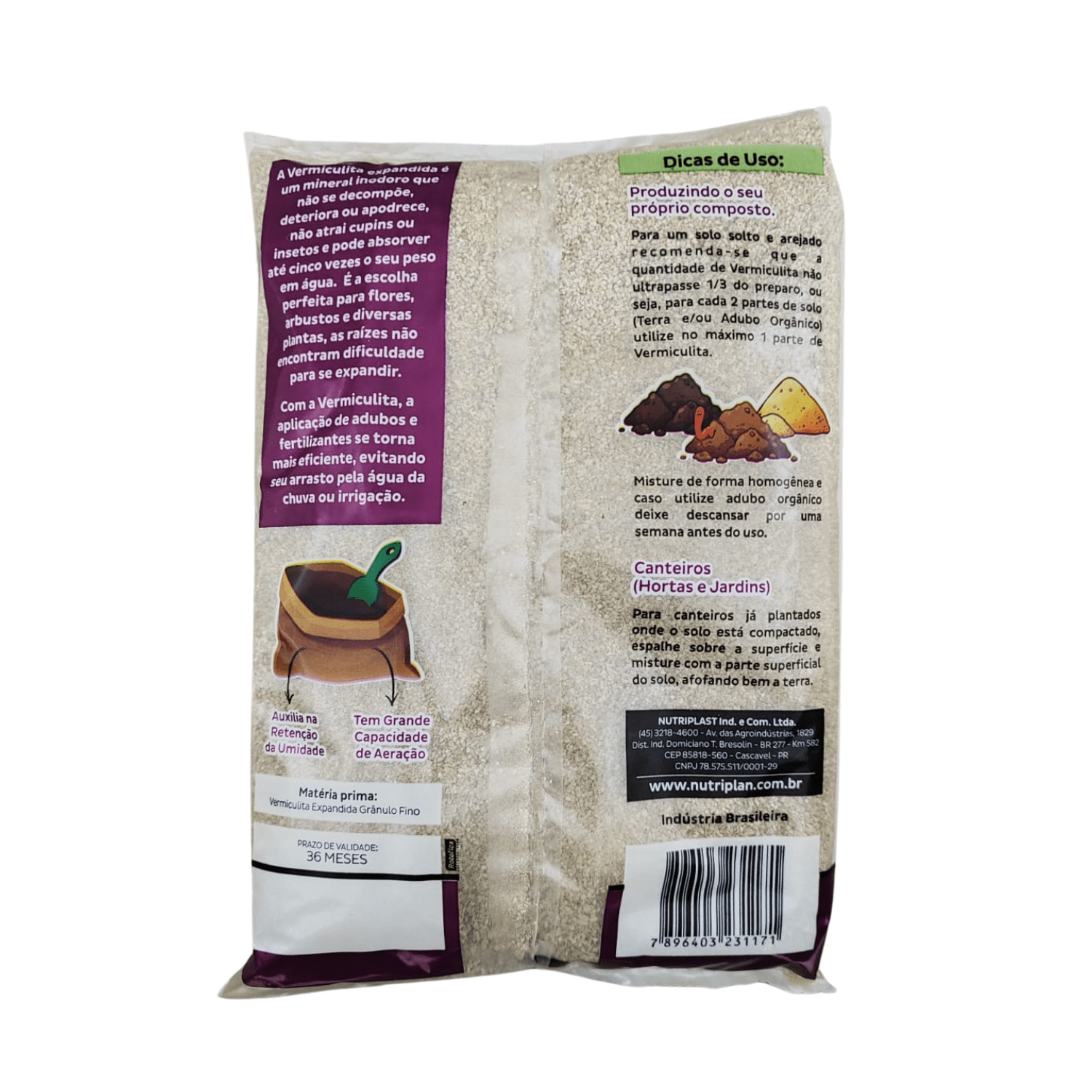 Fertilizante Vermiculita 200g - Vitaplan - Zanagro