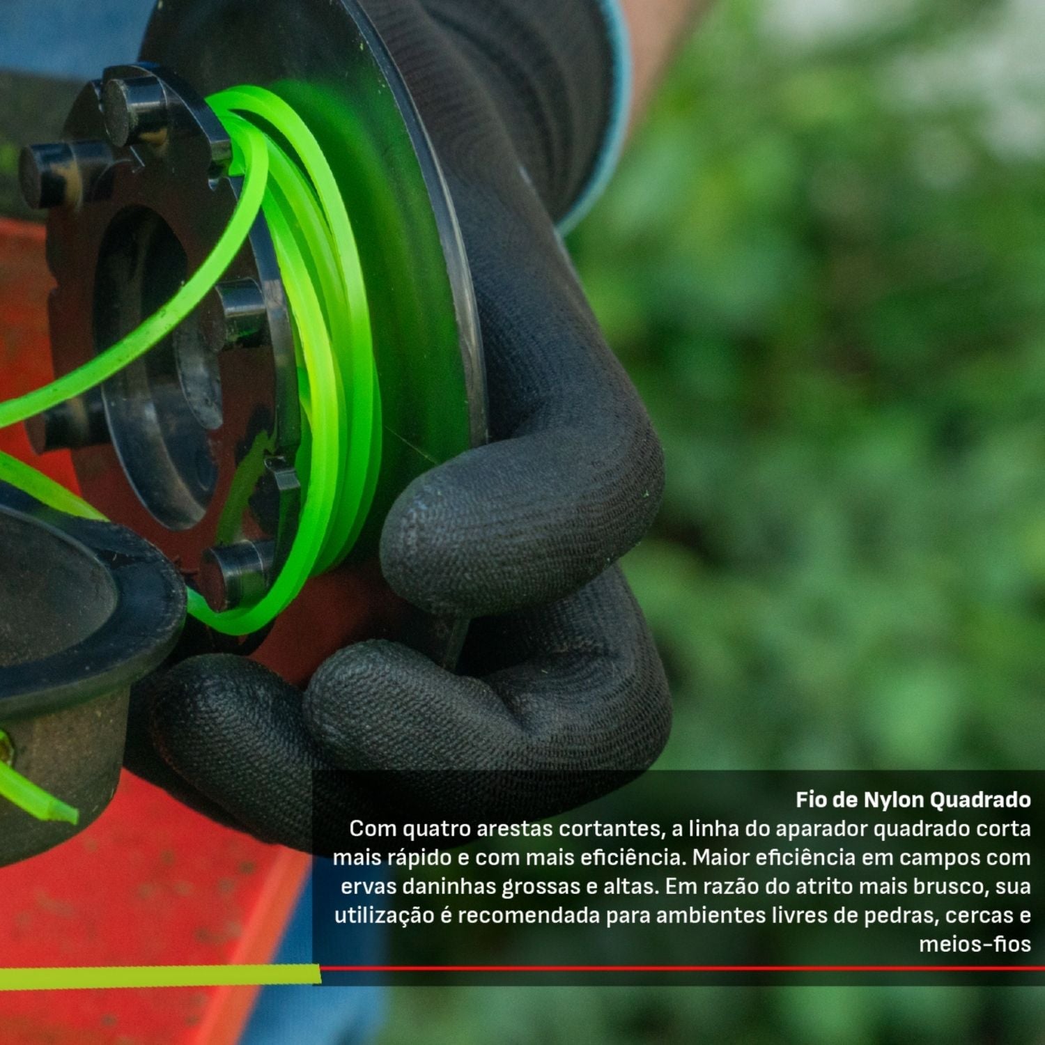 Fio de Nylon para Roçadeira Quadrado 2,5mm 420g - Zanagro