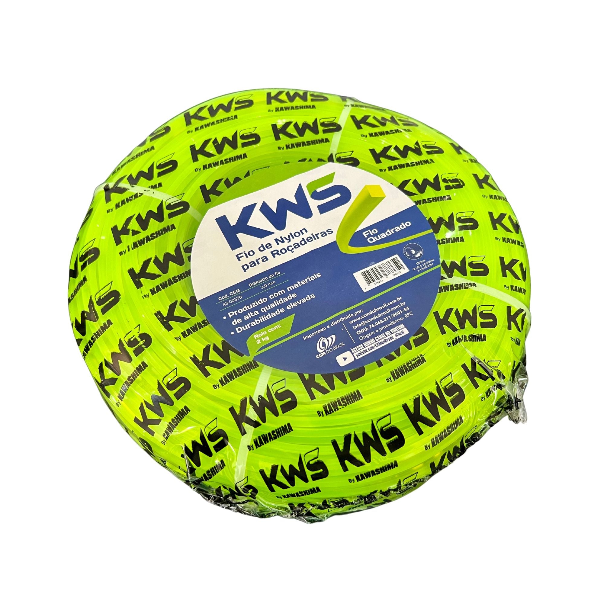 Fio de Nylon para Roçadeira Quadrado 3mm 420g - Zanagro