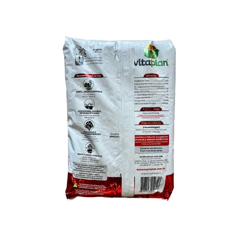 Humus de Minhoca 5,0 kg - Zanagro