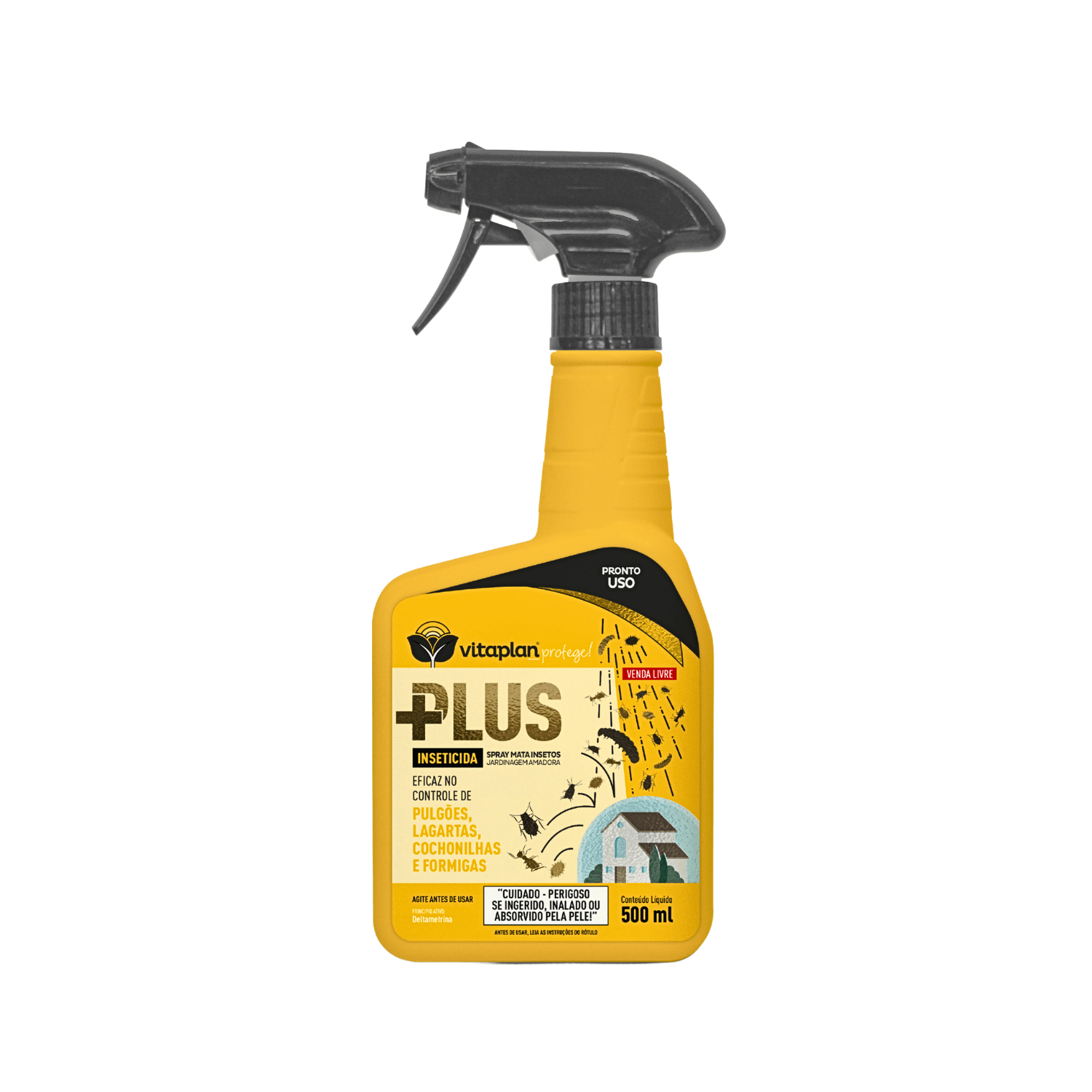 Inseticida Plus Pronto Uso 500ml - Vitaplan - Zanagro