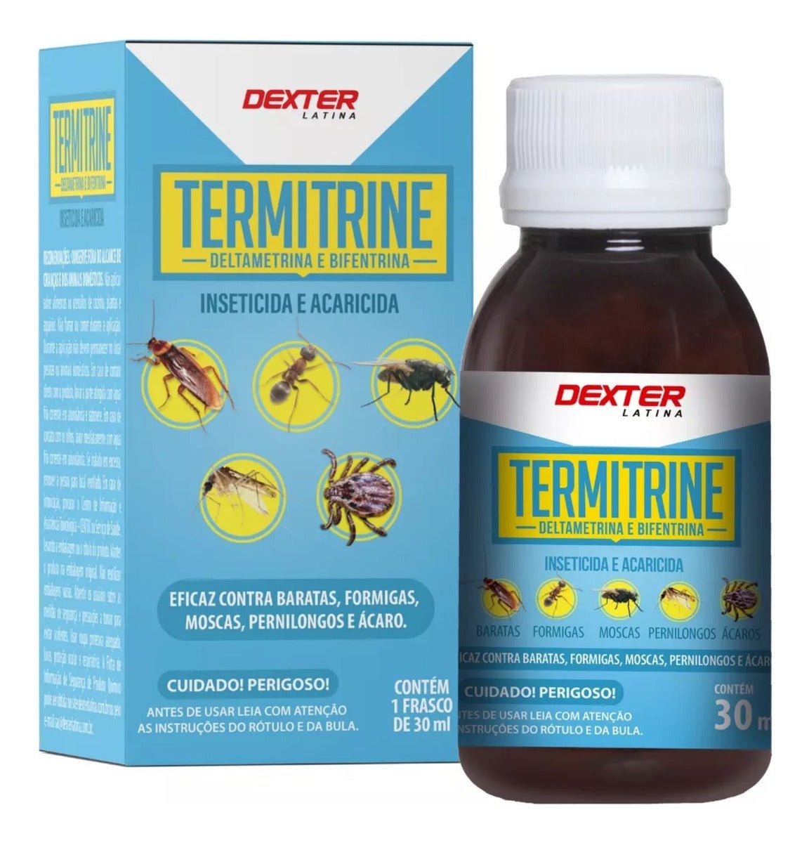 Inseticida Termitrine 30ml Dexter Latina Sem Cheiro Residual - Zanagro