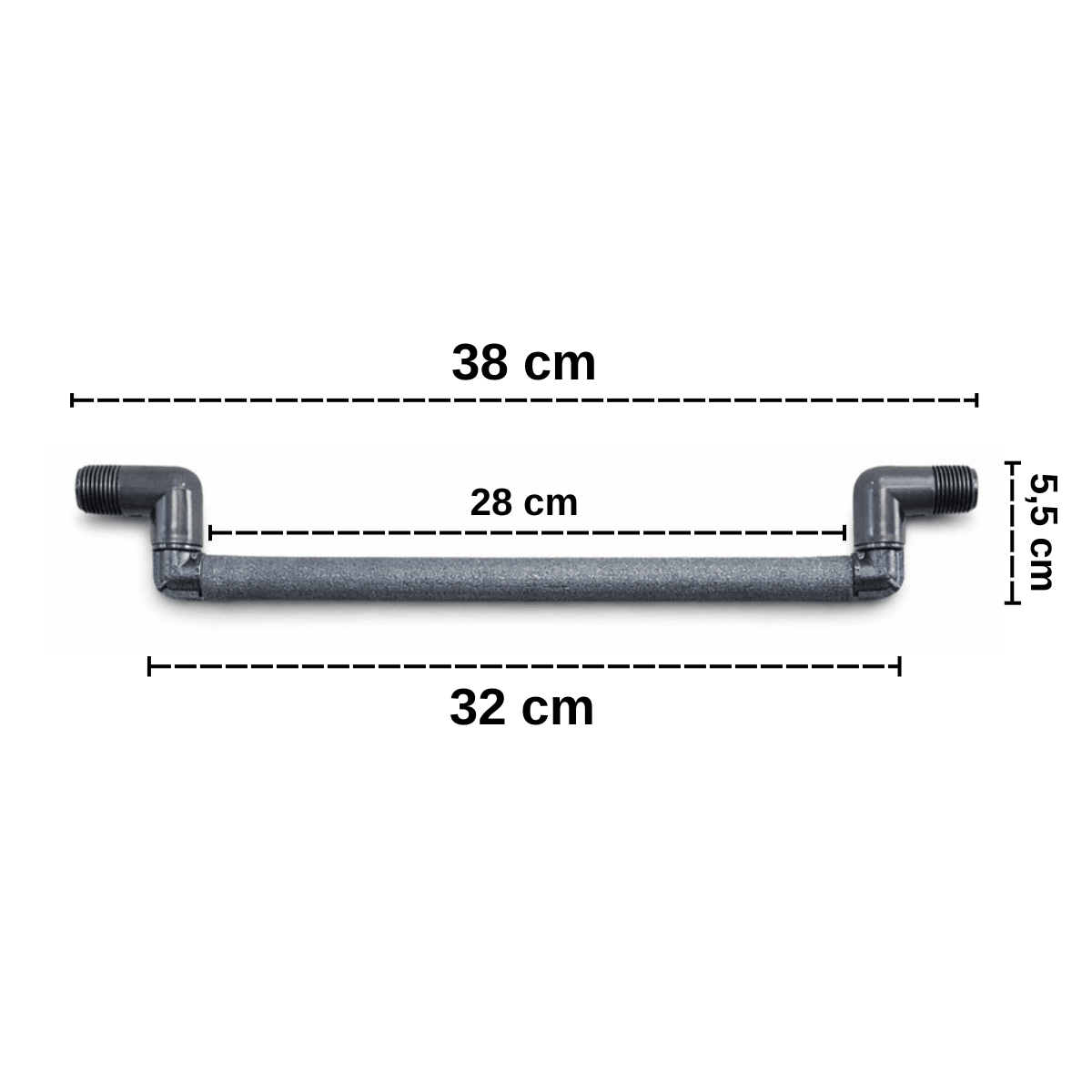 Junta Articulada 30cm 1/2" Hunter (Swing Joint) - 05 unid. - Zanagro