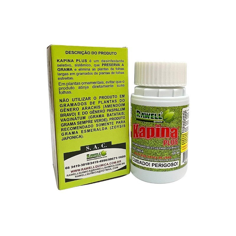 Kapina Plus Herbicida Seletivo para Gramado 60ml - Zanagro