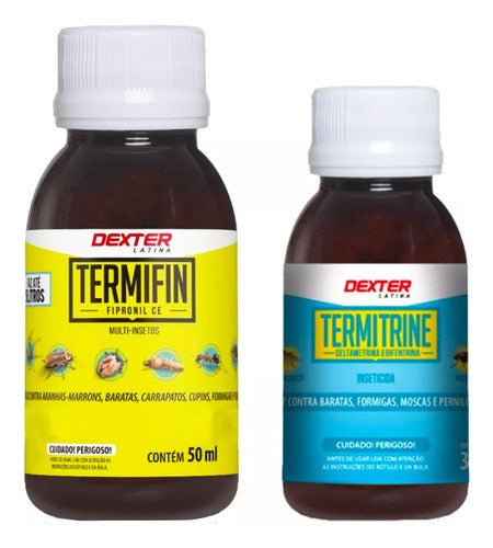 Kit Inseticida Termitrine 30ml e Termifin 50ml - Dexter Latina - Zanagro