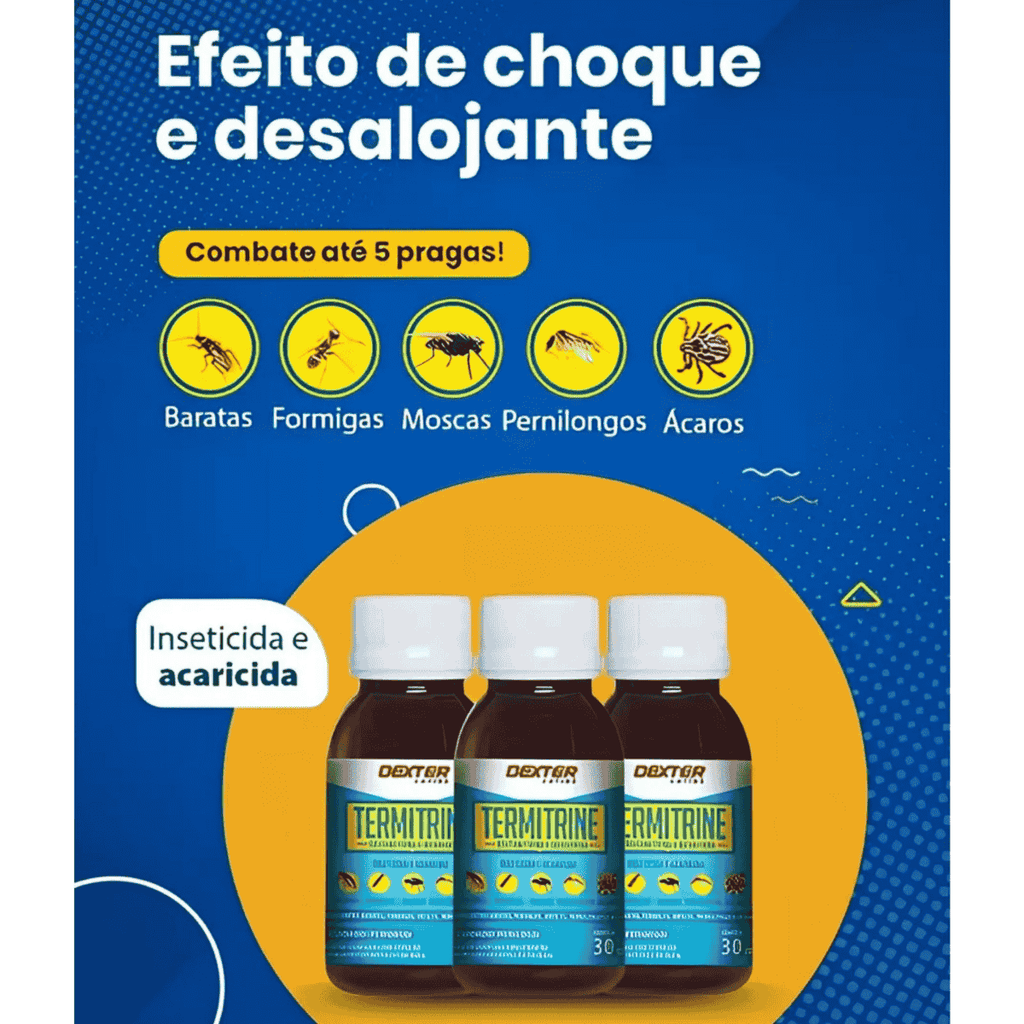 Kit Inseticida Termitrine 30ml e Termifin 50ml - Dexter Latina - Zanagro