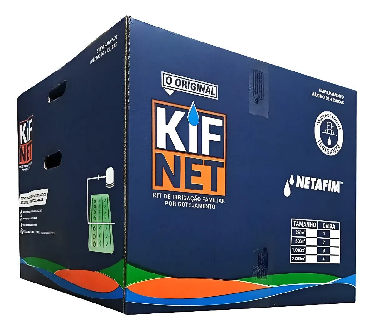 Kit Irrigação Familiar Por Gotejamento Kifnet 500 m² - Netafim - Zanagro