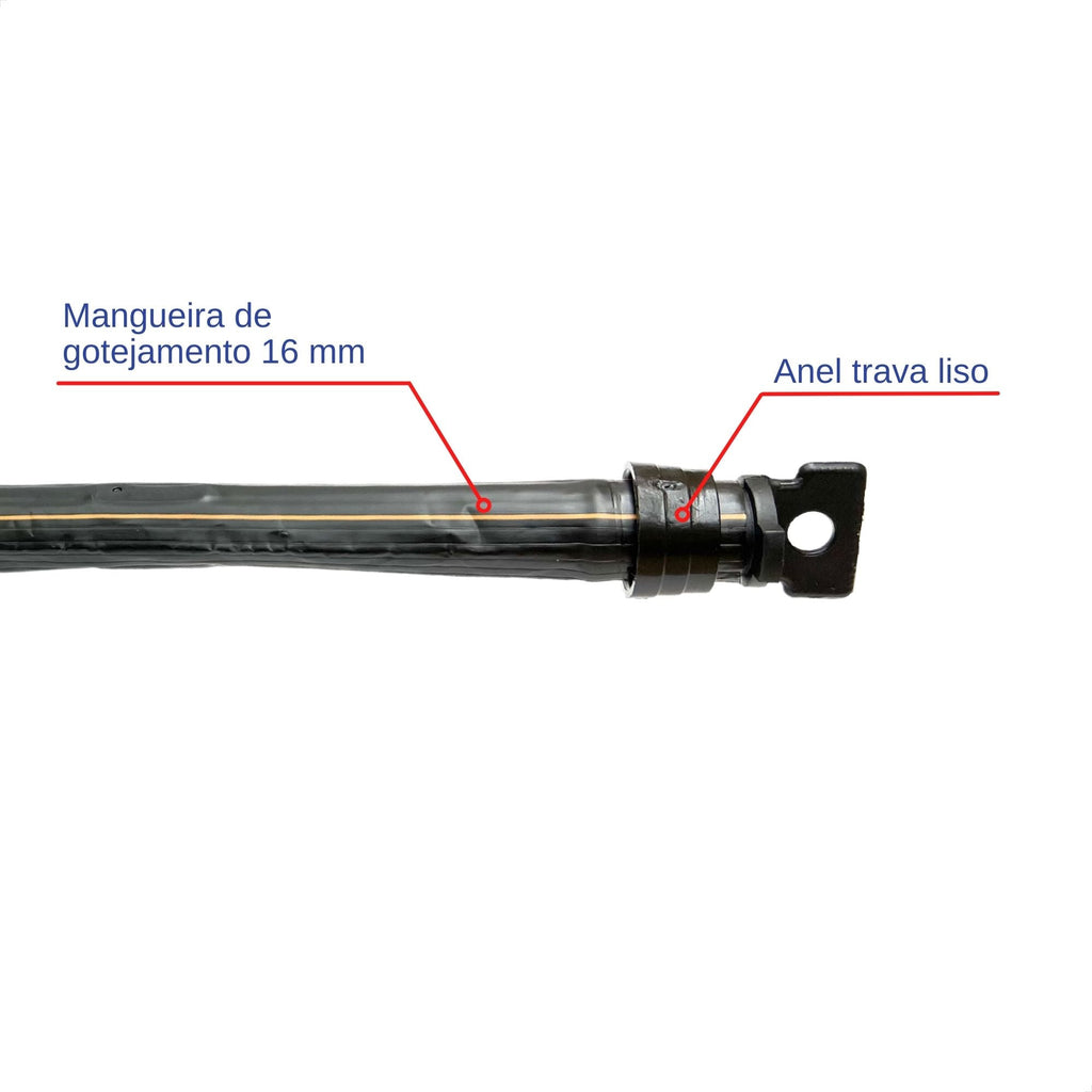 Kit Irrigação por Gotejamento (1.000m tubo + Conexões com Anel Liso) - Zanagro