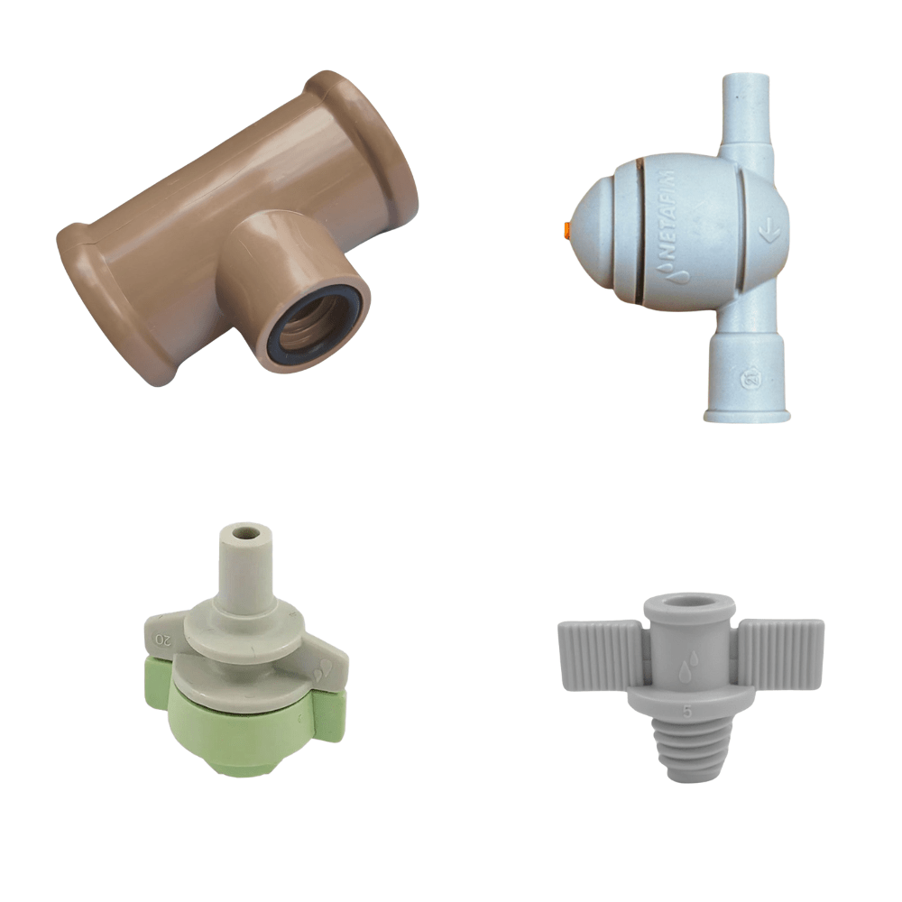 Kit Nebulização Netafim CoolNet Pro 5,5l/h Completo - 100un - Zanagro