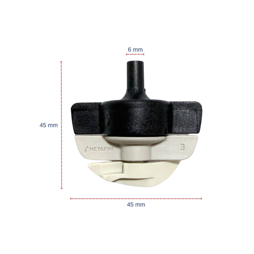 Microaspersor Rotor SpinNet FLT 70 l/h (Preto) - 10 unid. - Zanagro