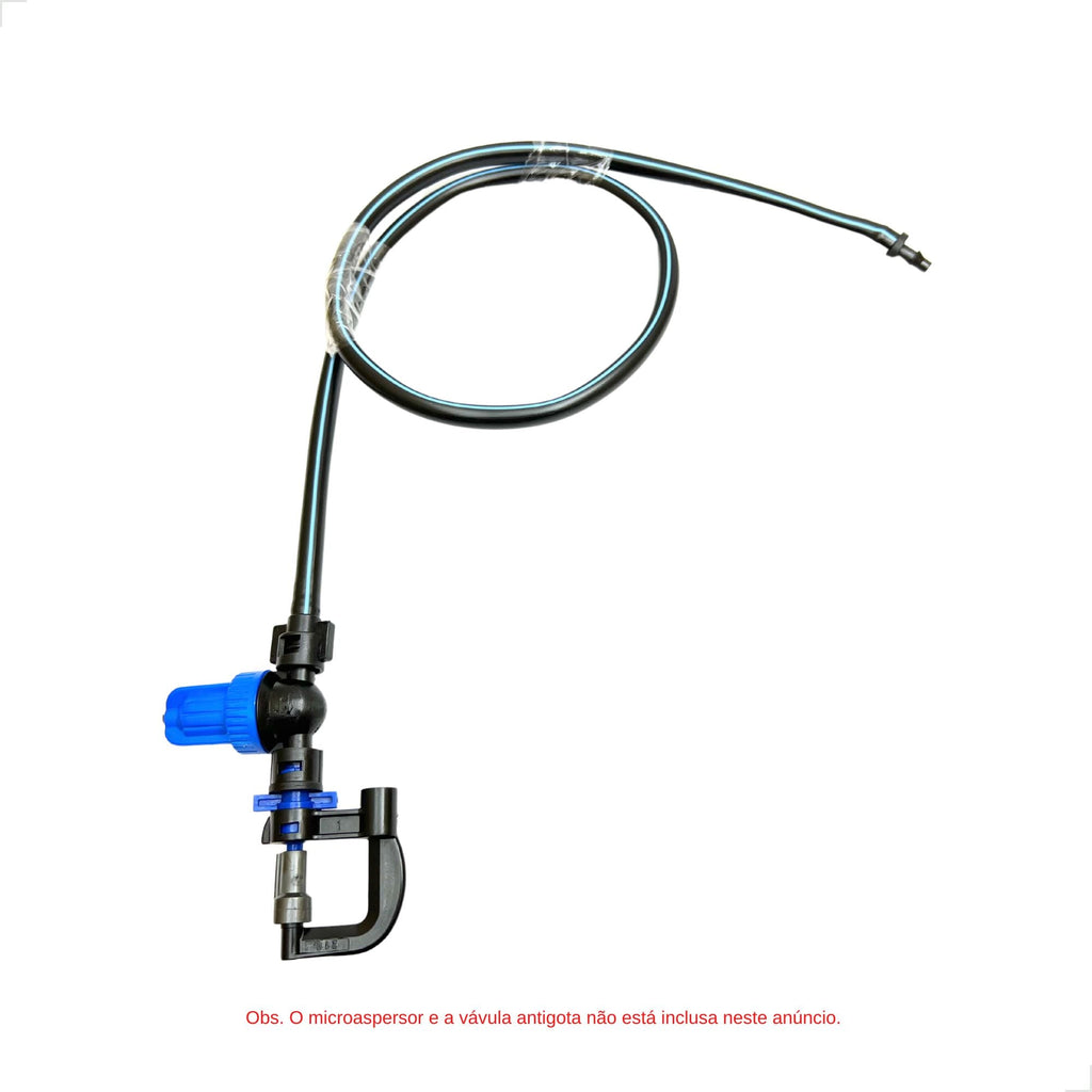 Microtubo PE 7x4mm 60cm c/ Conector Dentado - 100 unid. - Zanagro