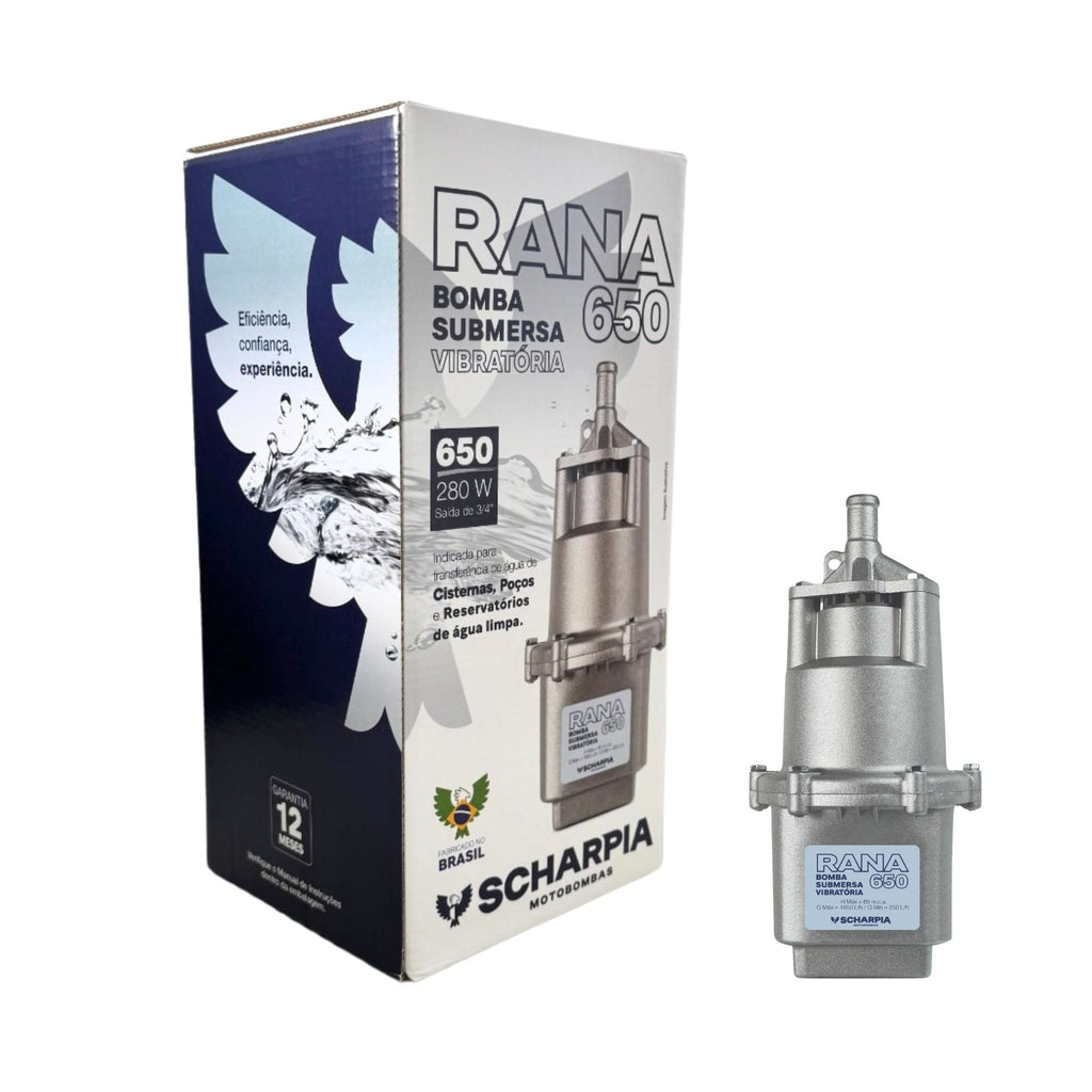 Motobomba Vibratória Rana 650 280w até 1.650 l/h - Scharpia - Zanagro