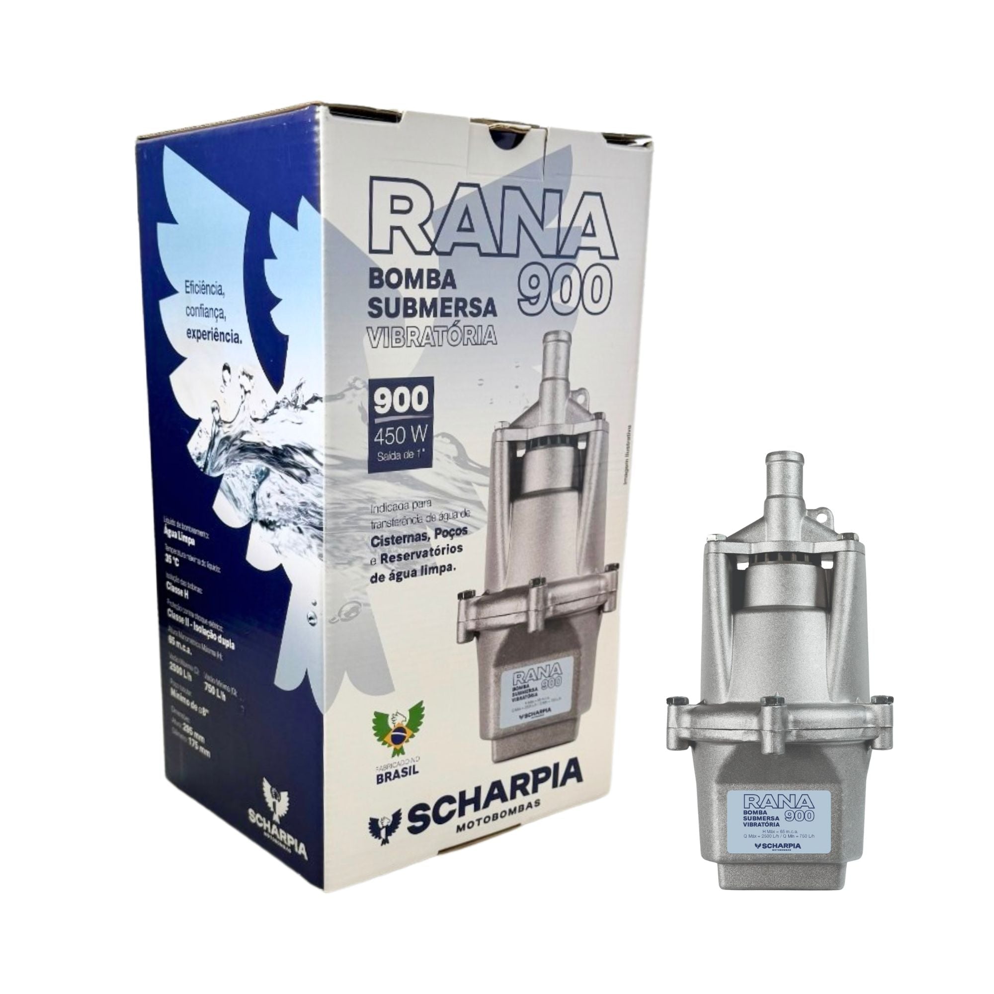 Motobomba Vibratória Rana 900 450w até 2.550 l/h - Zanagro