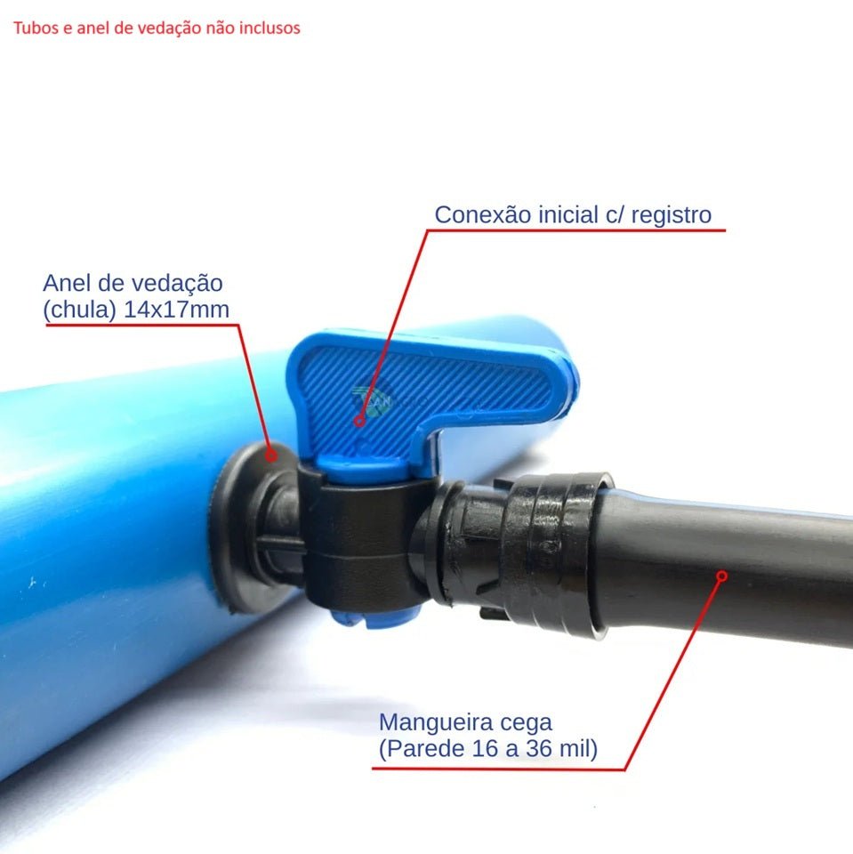 Registro Inicial 16mm c/ Anel 6 Pontas (16 a 36 mil) - Zanagro