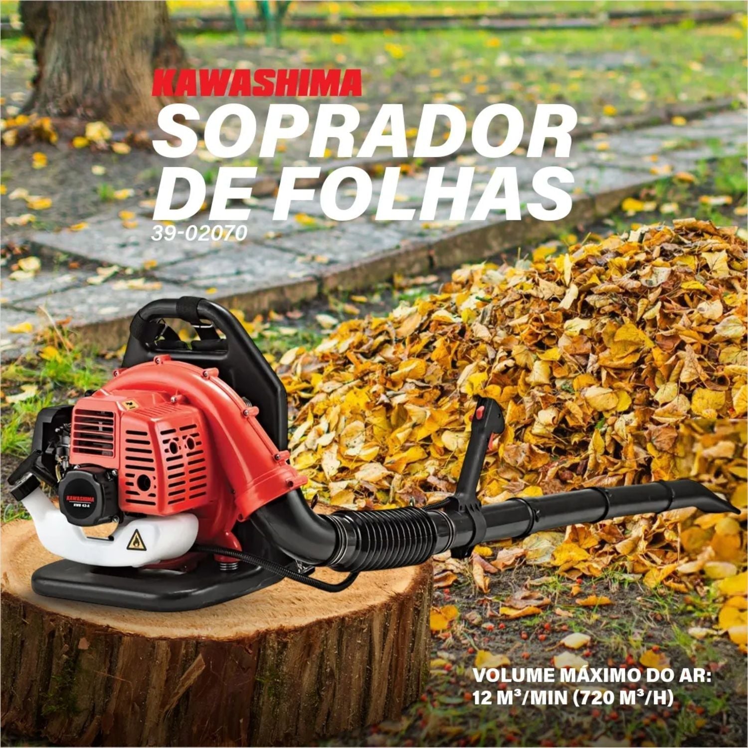 Soprador de Folhas Costal 43cc KWB 43-A - Kawashima – Zanagro