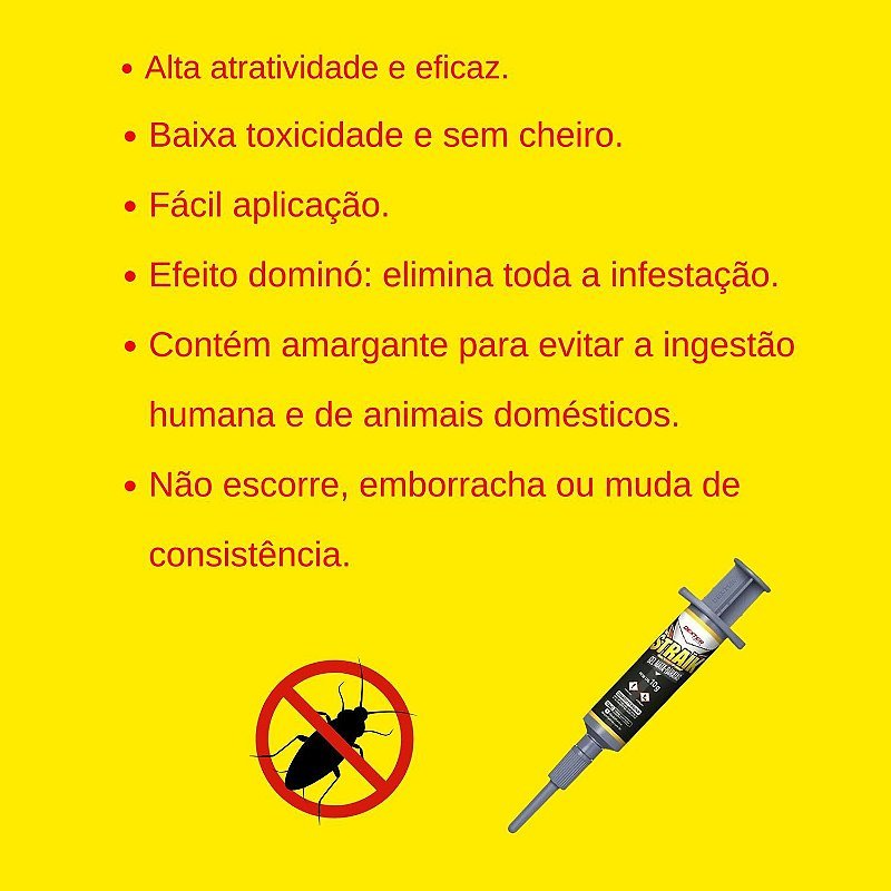 Straik Gel Mata - Baratas 10g (Pague 1 e Leve 2) - Zanagro