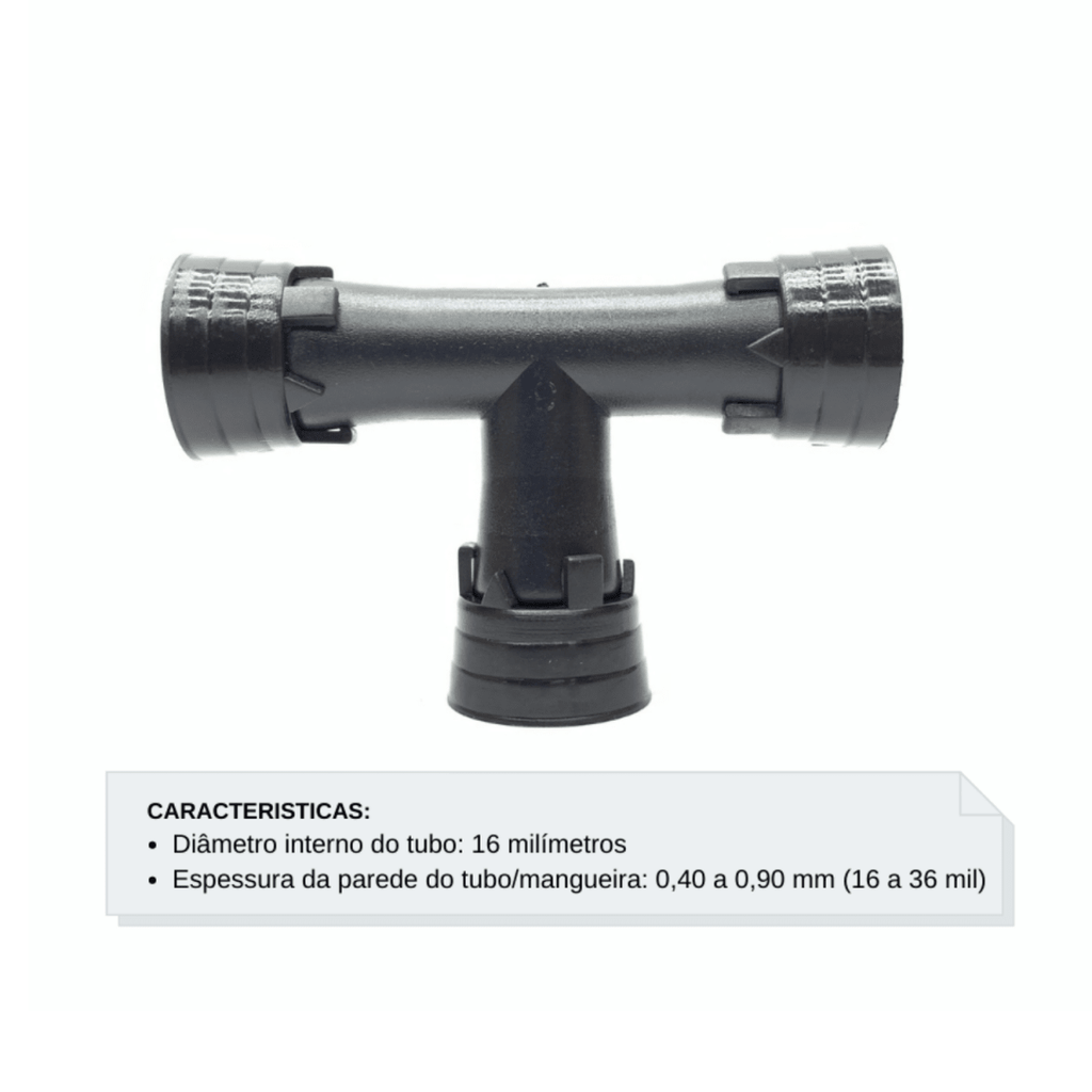 Te 16mm com Anel 6 Pontas (16 a 36 mil) - Zanagro