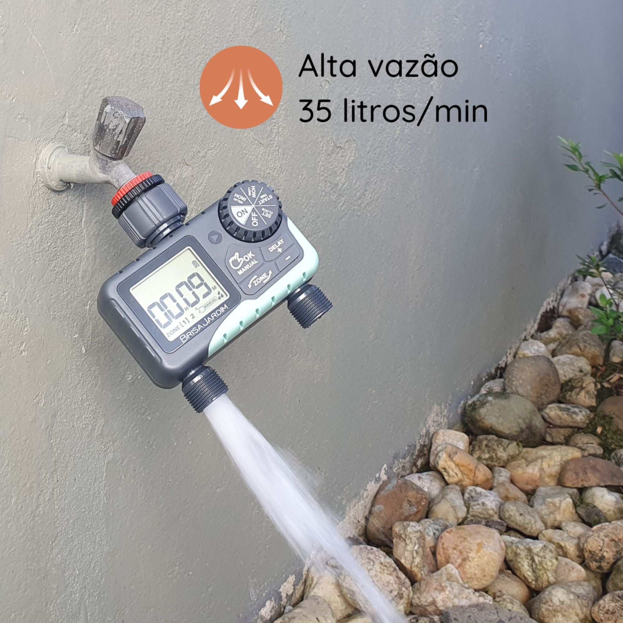 Temporizador Digital p/ Irrigação 2 Saída - TIE21 - Zanagro