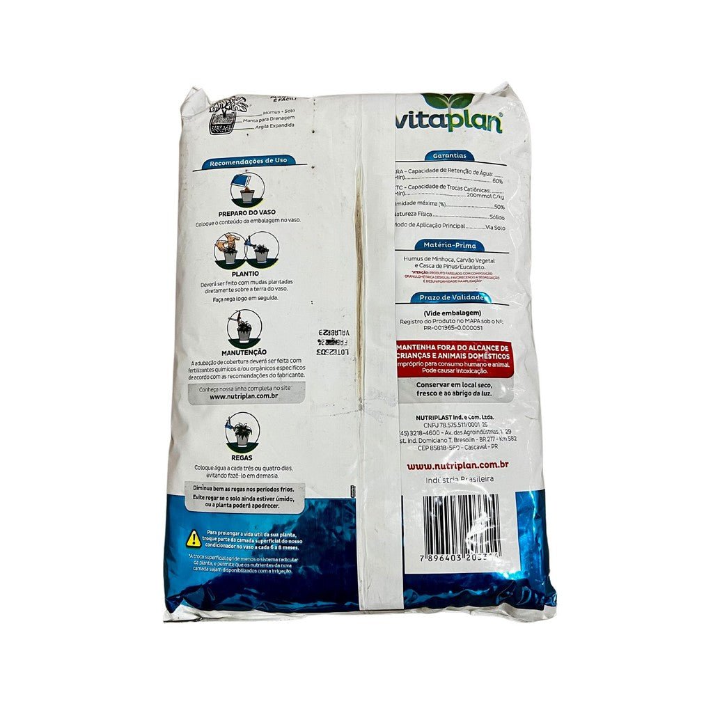 Terra Vegetal 5 Kg - Vitaplan - Zanagro